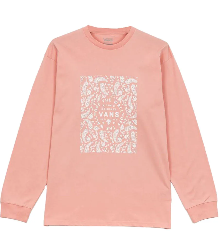 Vans Bandana Paisley Long Sleeve T-Shirt Mellow Rose