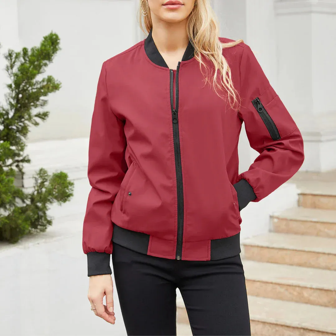 Varcity jacket | casual bomber jacket for women