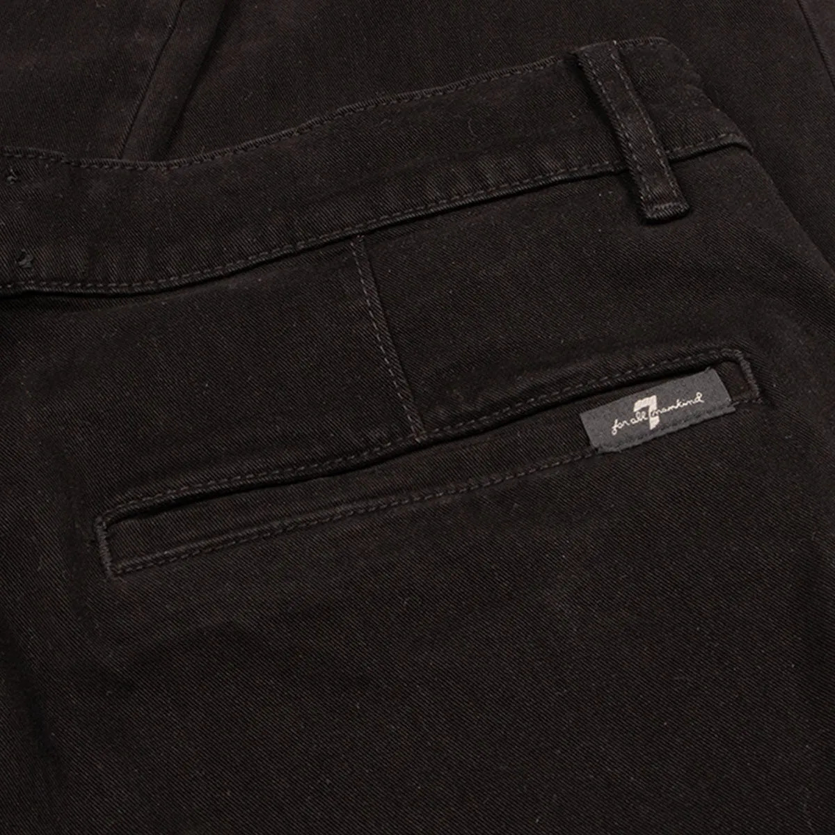 Vasal Black Cargo Twill Chinos