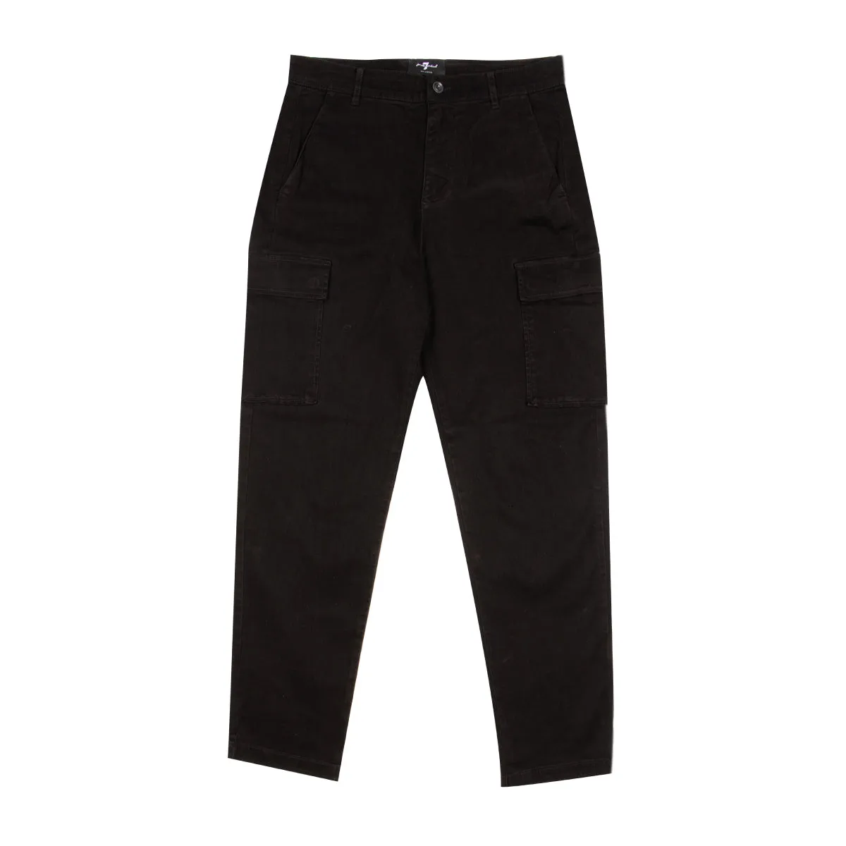 Vasal Black Cargo Twill Chinos