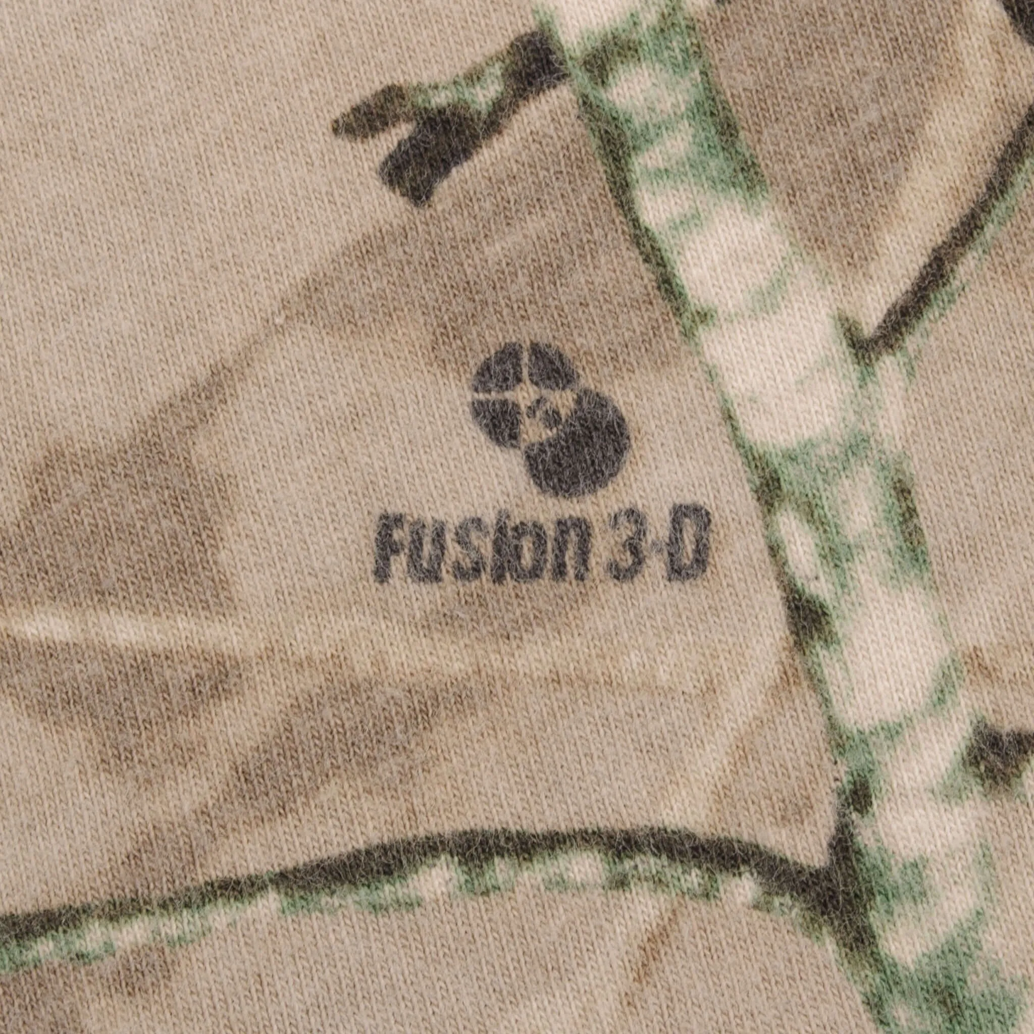 VINTAGE HUNTING FUSION 3D CAMO LONG SLEEVE POCKET TEE SHIRT SIZE LARGE