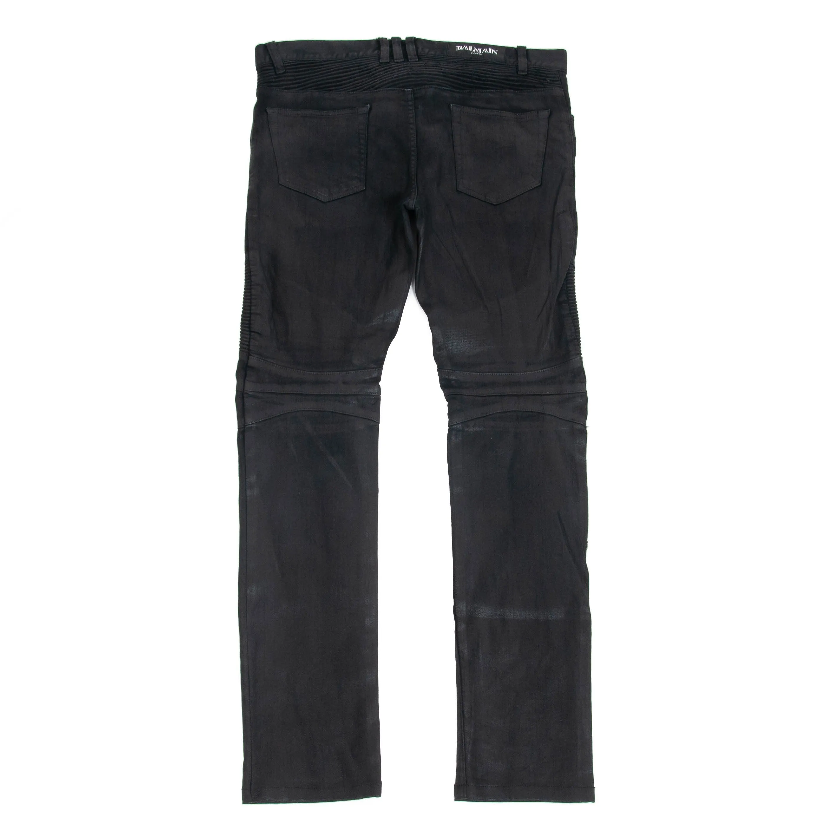 Waxed Biker Jeans