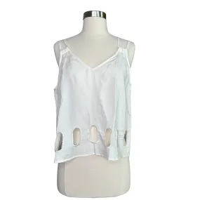 White Cutout Top - M