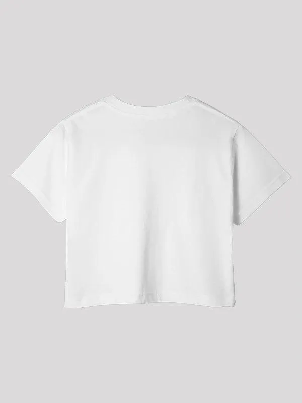 Who Are You White Crop Top For Women