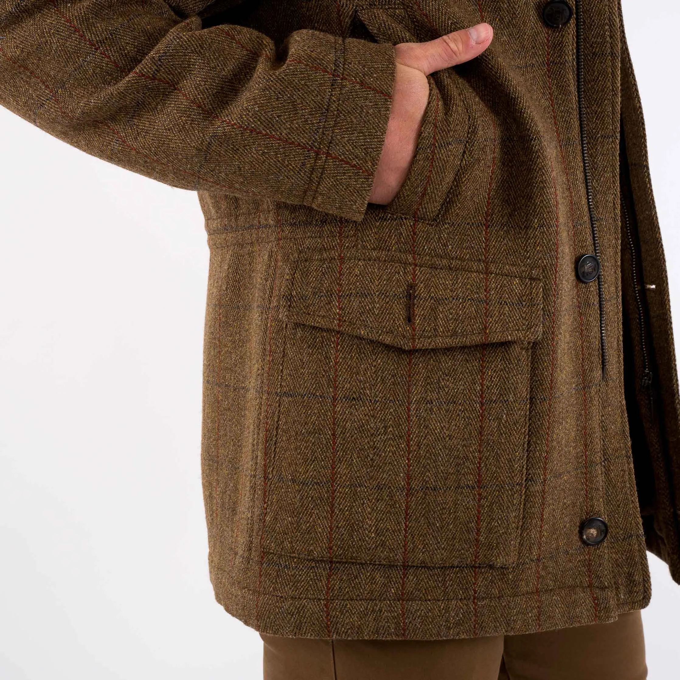 Winston Winter Country Coat in Olive or Brown Tweed