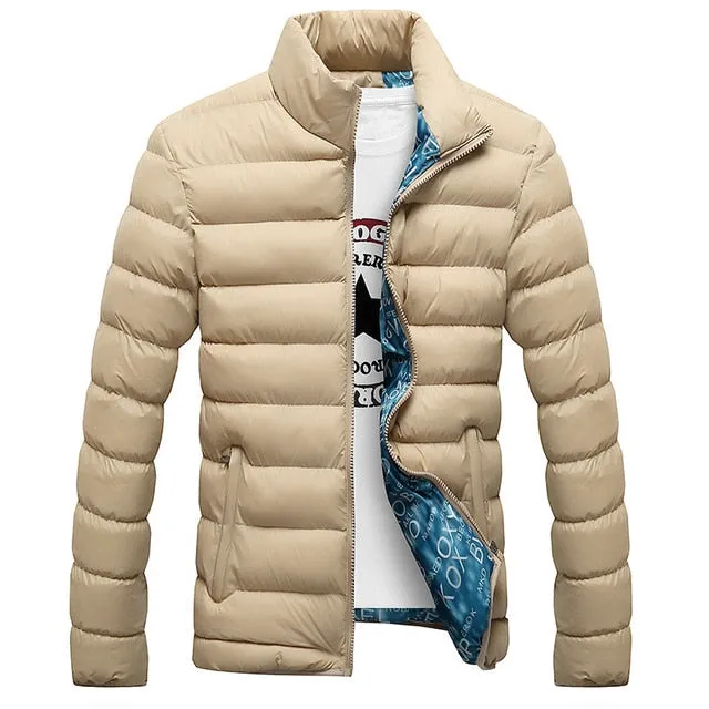 Winter Fashion Stand Collar Parka Thick Jackets and Coats