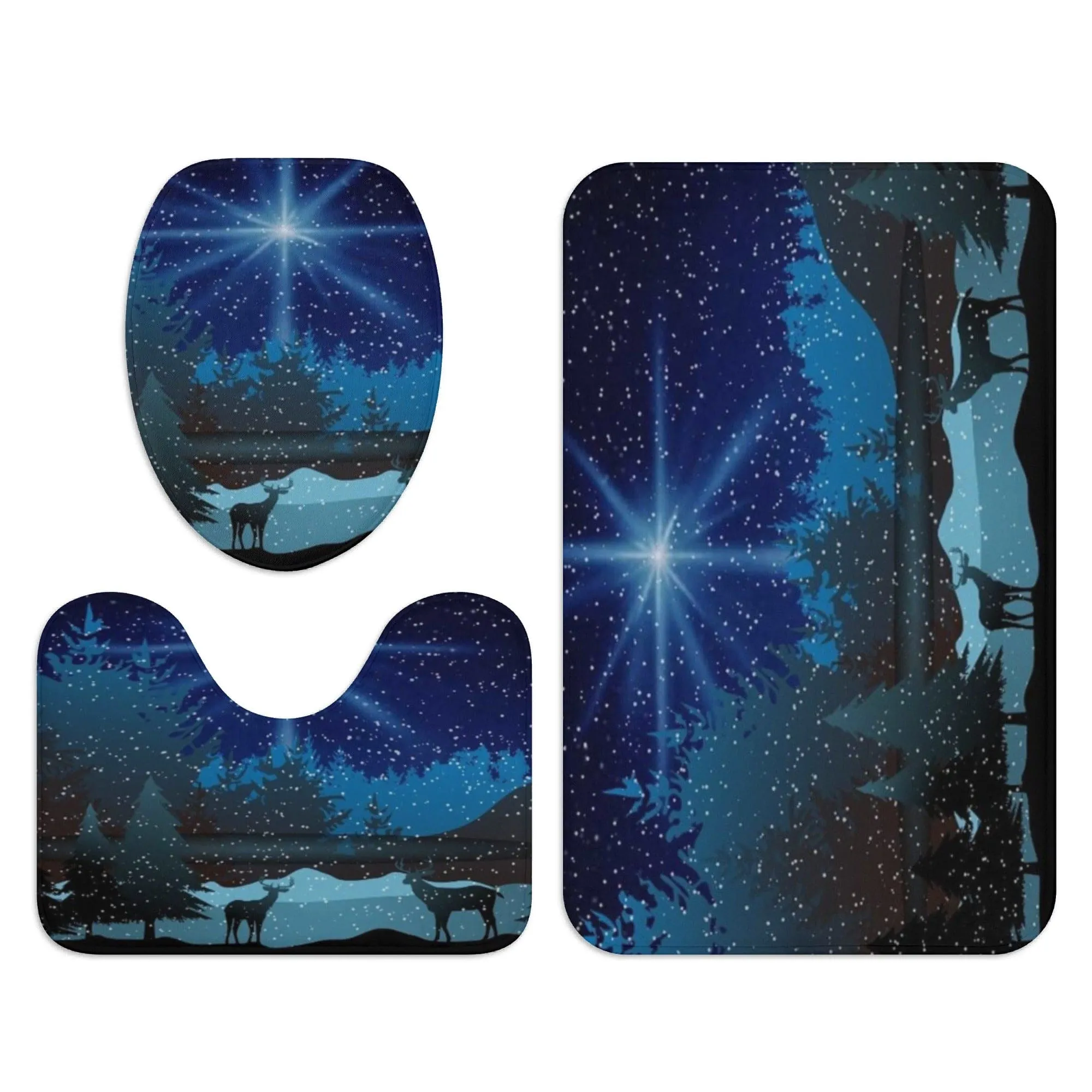 Winter Wonderland Bathroom Rug Set