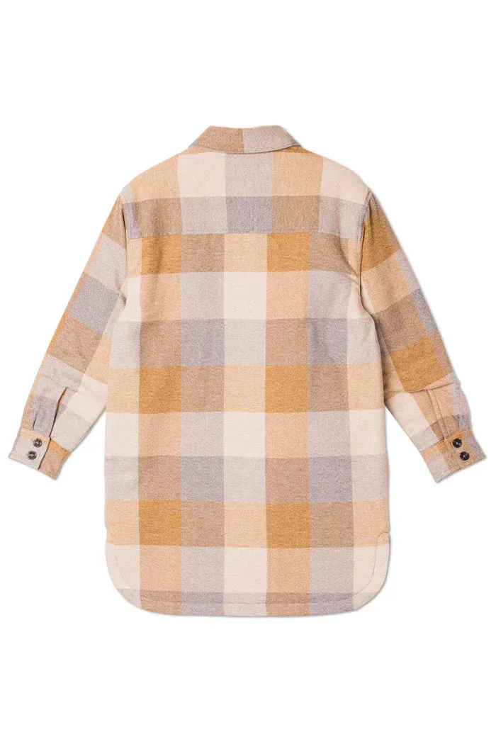 Women's Kavu | Ivywood Flannel Shirt Jacket | Mellow Yellow