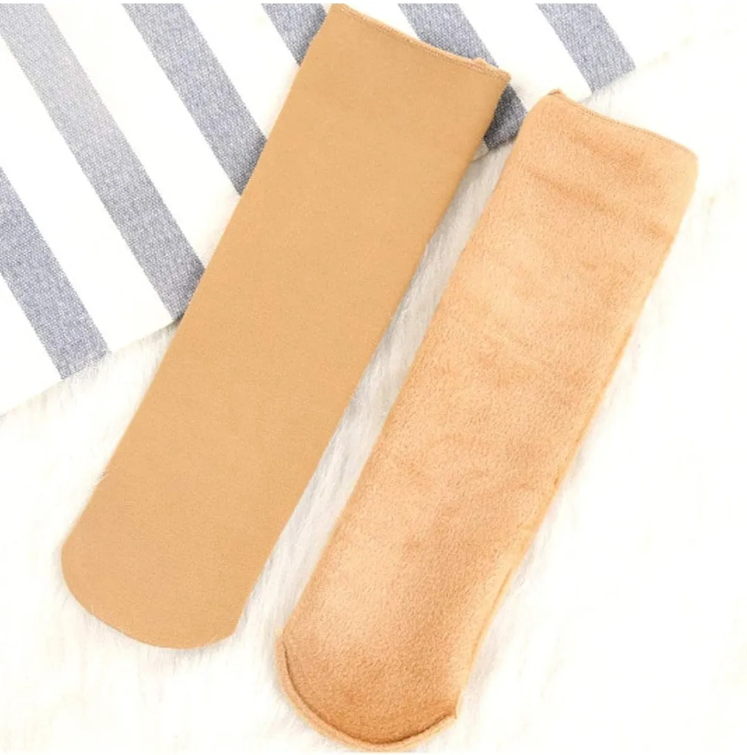 Women's Winter Warm Socks Thick Fleece Lined Trouser Socks 5173 -  Pack of 1 Pair