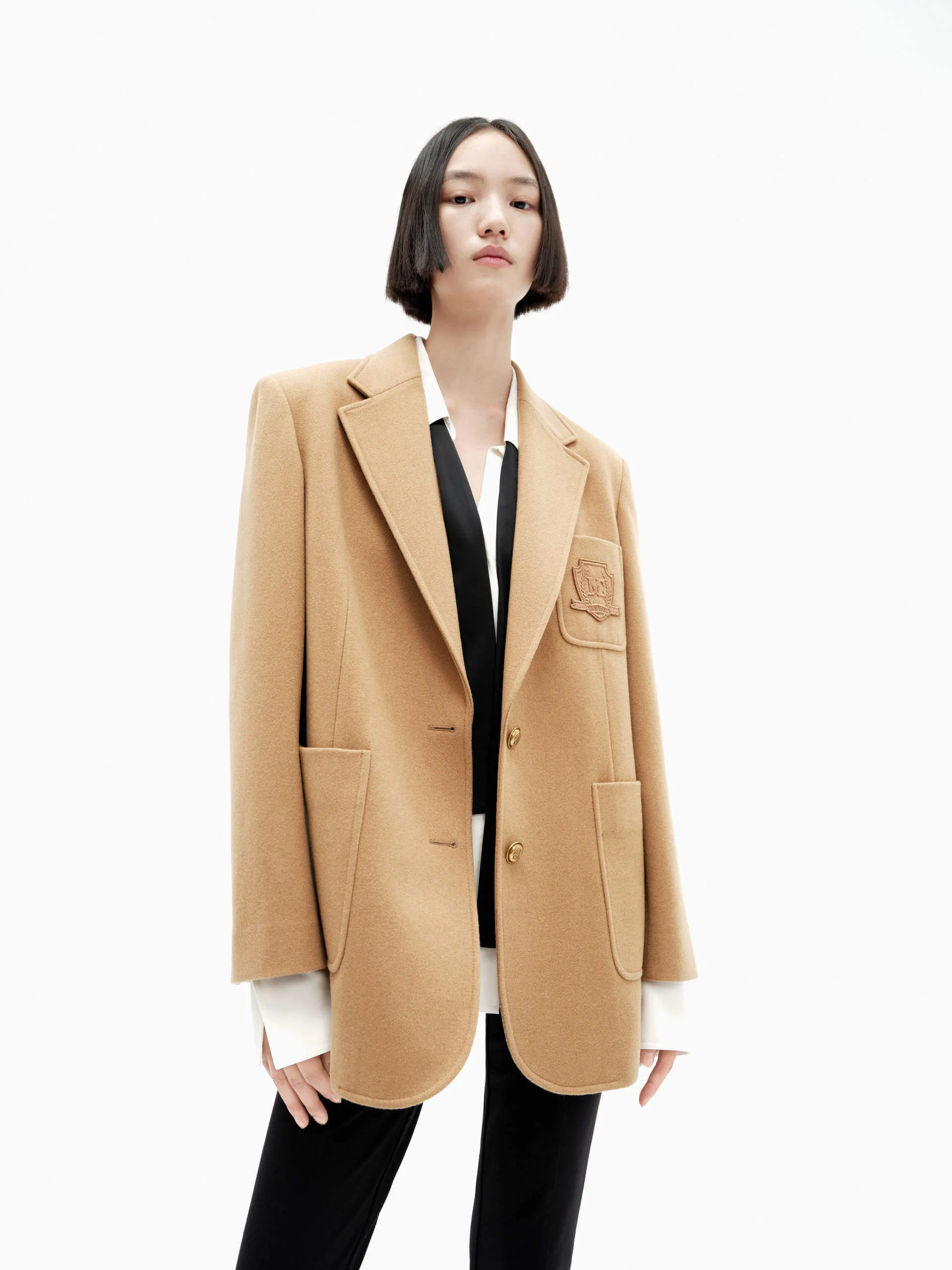 Wool Tailored Blazer Coat