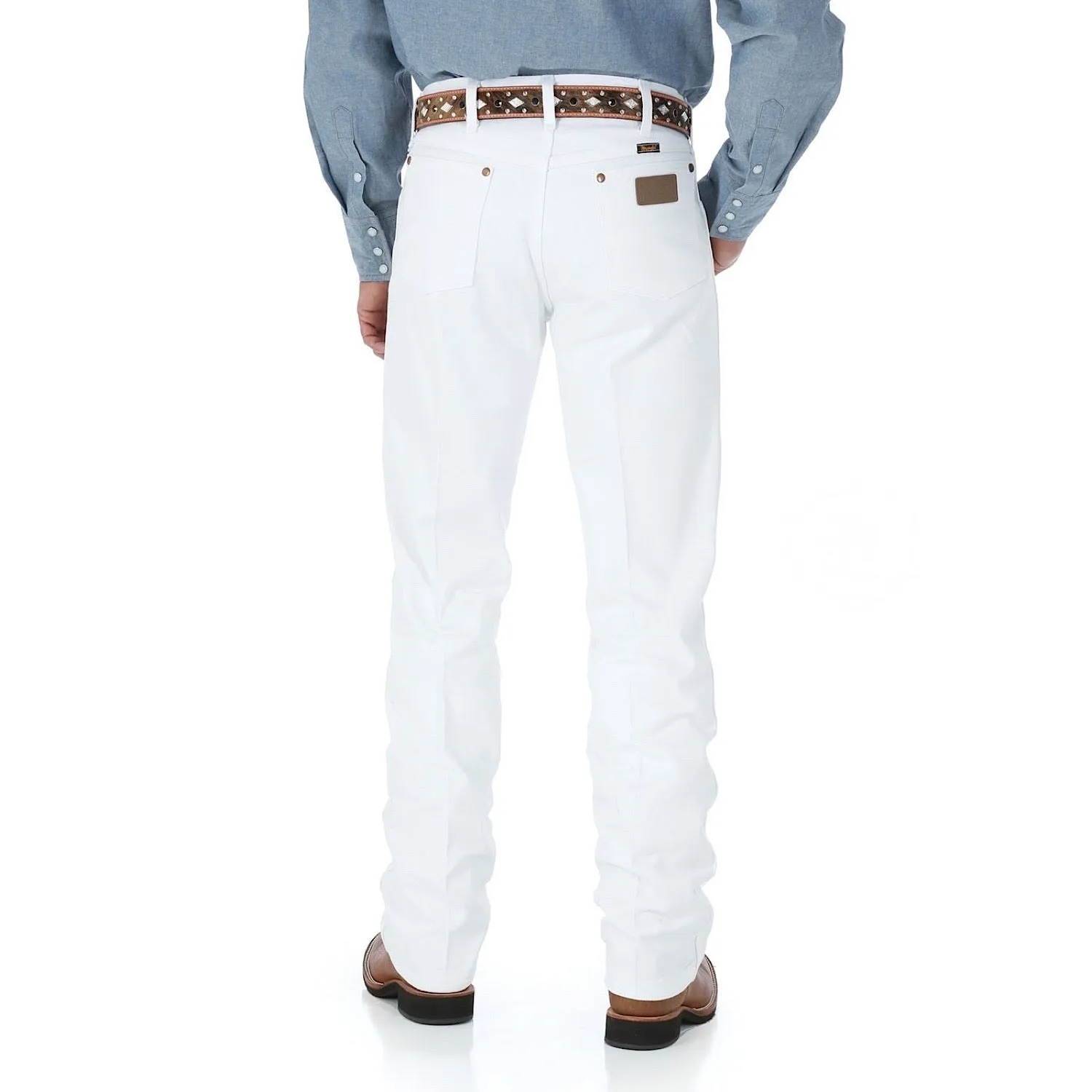 Wrangler Mens Cowboy Cut Original Fit Jean White