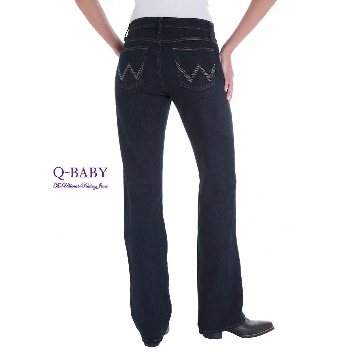 Wrangler Women's Q-Baby Ultimate Riding Jean - Dark Dynasty