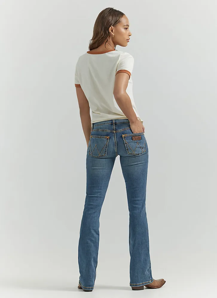 WRANGLER WOMENS WRANGLER RETRO MAE JEAN IN KM WASH STYLE 09MWZKM